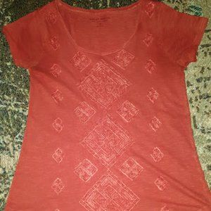 Lucky Brand Vintage Embroidered T-shirt, Small